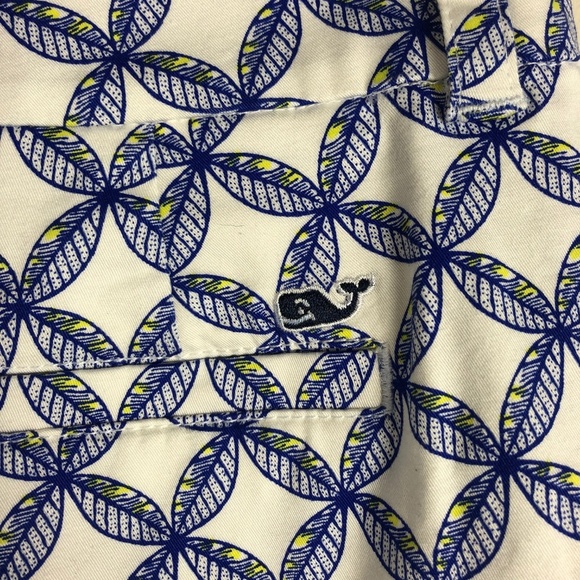 Vineyard Vines Blue White Diamond Shorts 2 - Picture 3 of 4